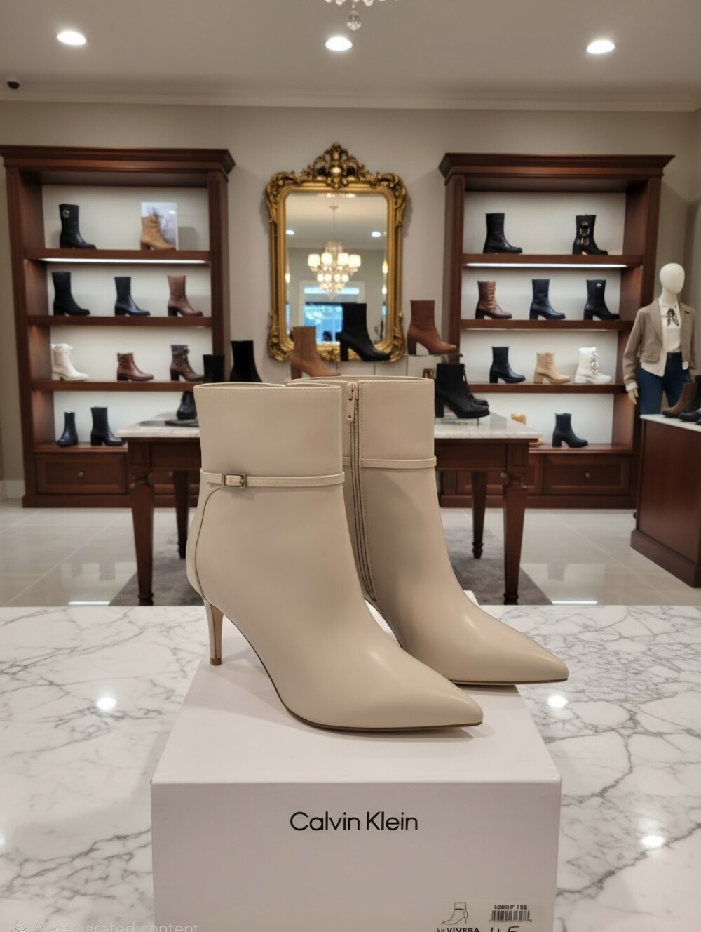 CALVIN KLEIN VIVERA ANKLE BOOTIES BIOTS WOMEN'S SZ 10 M $140